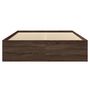 Voir la diapositive 5 : VIDAXL Cadre de lit sans matelas chene marron 140x200 cm