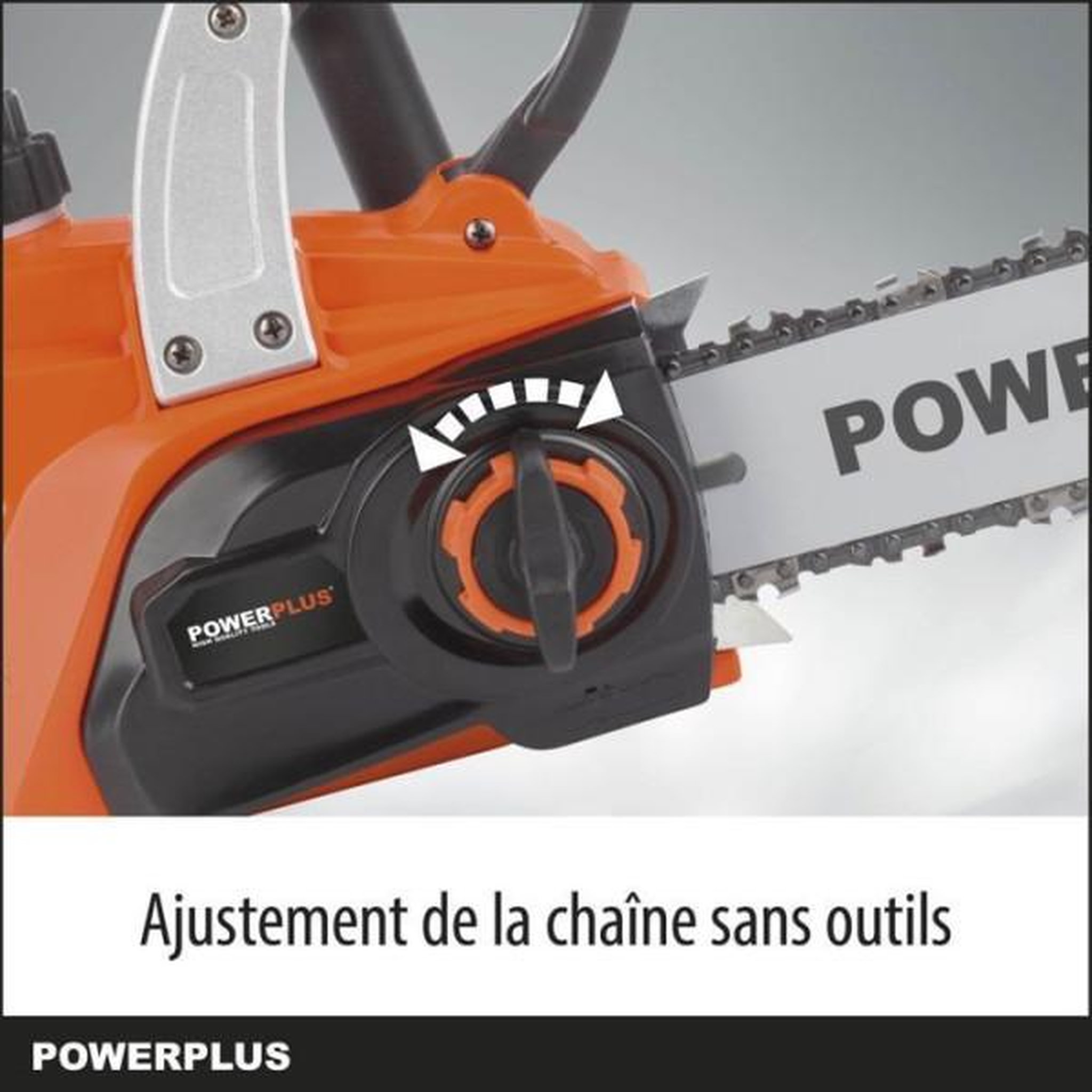 Voir la diapositive 3 : MARKET24 Tronçonneuse a batterie 20 volts 30cm