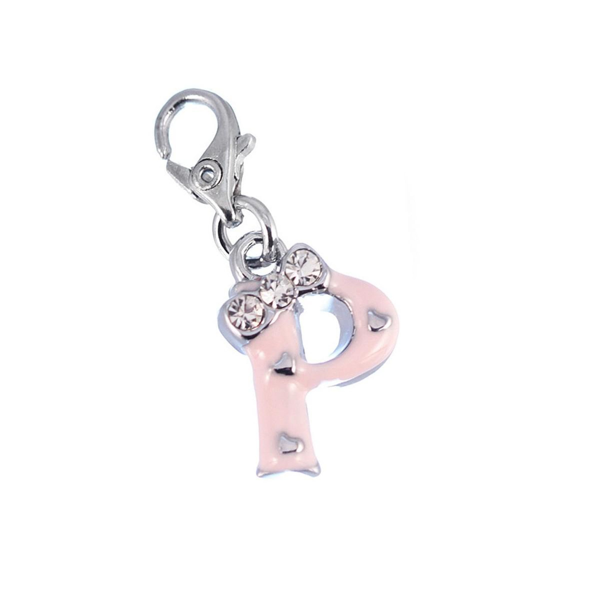 SC CRYSTAL Charm Lettre P rose SC Crystal