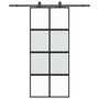 Voir la diapositive 2 : VIDAXL Porte coulissante avec kit de quincaillerie noir 90x205 cm