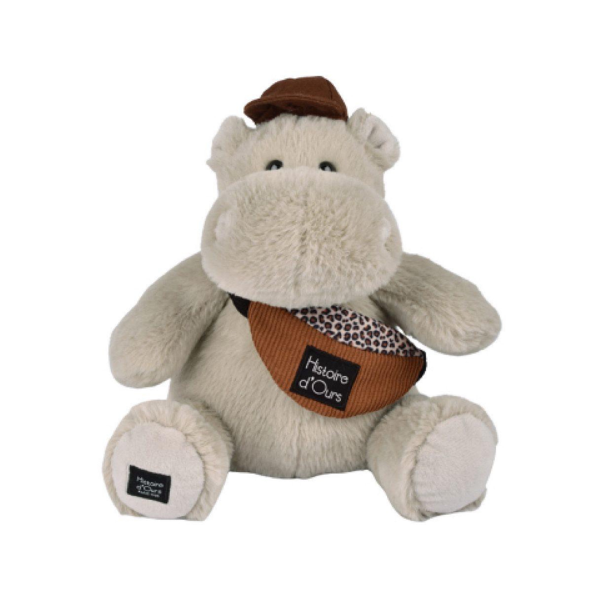 Histoire D'Ours Peluche hippopotame hello brook 20 cm