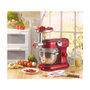 Voir la diapositive 1 : KitchenCook robot pâtissier Révolution 2 Robot Cuiseur Rouge  Bol Inox 5L Blender 1.5L 1000W