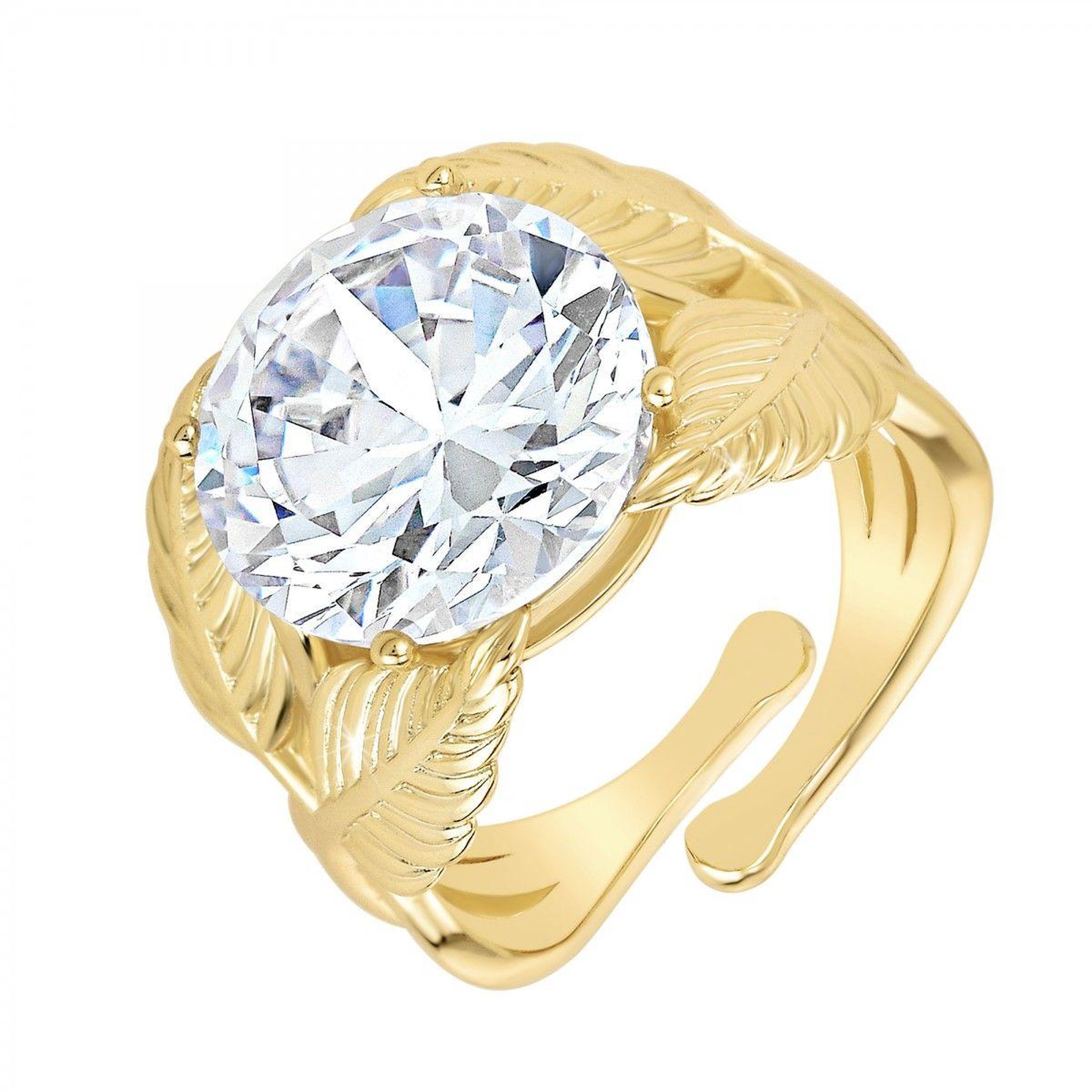Voir la diapositive 1 : SC CRYSTAL Bague ajustable par SC Crystal ornée d'un Zirconium