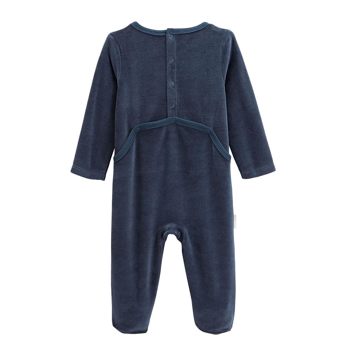 Petit Béguin Pyjama bébé en velours Misscerise