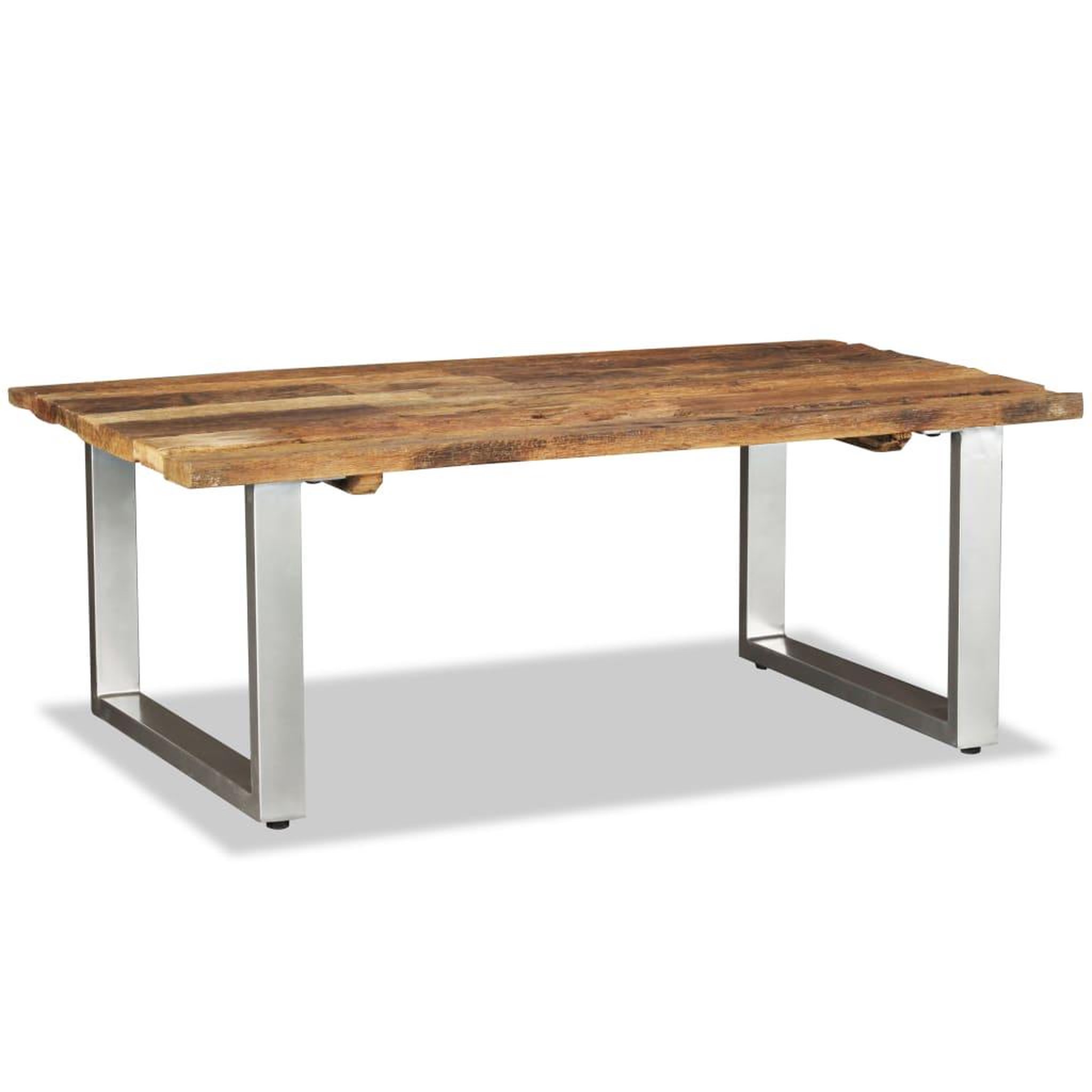 Voir la diapositive 5 : VIDAXL Table basse bois de recuperation massif 100x60x38 cm