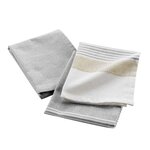 Paris Prix Lot de 2 Torchons de Cuisine  Iliade  50x70cm Gris