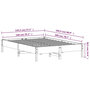 Voir la diapositive 6 : VIDAXL Cadre de lit sans matelas blanc 140x200 cm bois de pin massif