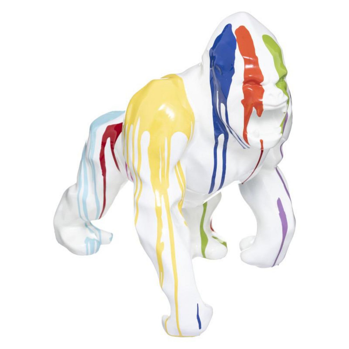 ATMOSPHERA Gorille Chance haut 40 cm résine Atmosphera