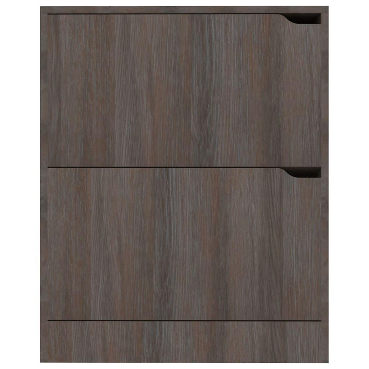 VIDAXL Armoire a chaussures 2 portes Chene sonoma gris Bois ingenierie