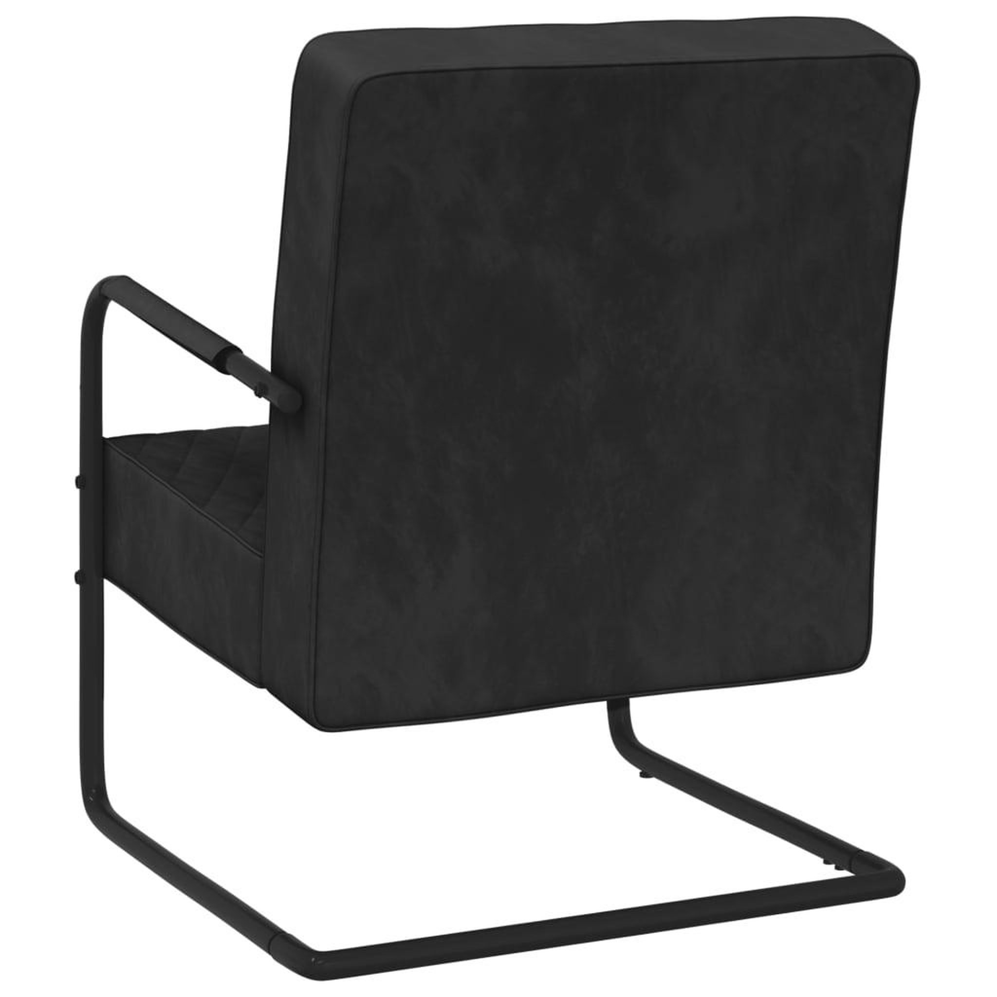 Voir la diapositive 4 : VIDAXL Chaise cantilever Noir Velours