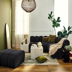 LISA DESIGN Debbie - canapé modulable d'angle réversible 4 places en tissu texturé. Coloris disponibles : Gris, Orange, Rose