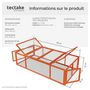 Voir la diapositive 6 : tectake Enclos pour rongeurs en bois marron