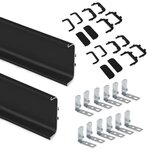 EMUCA SRL Kit Gola à profil central pour meubles de cuisine, Peint en noir