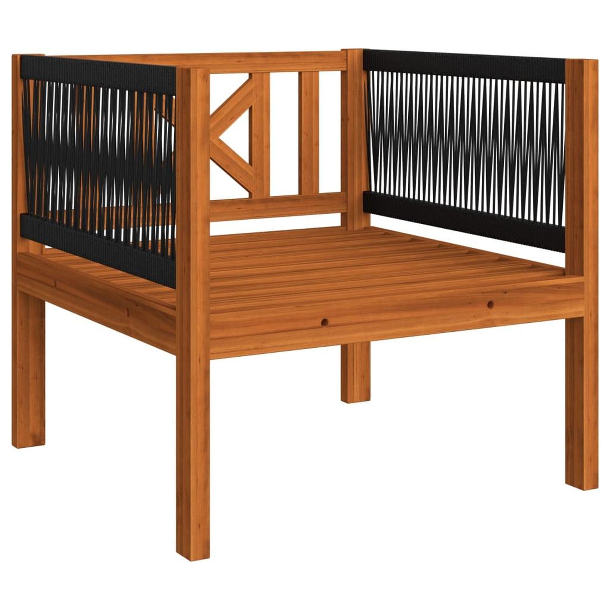 Voir la diapositive 3 : VIDAXL Chaise de jardin avec coussin Bois d'acacia solide
