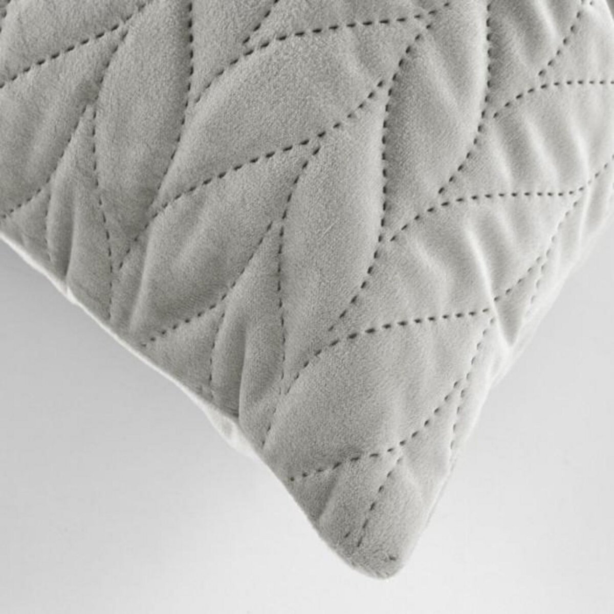 Paris Prix Housse de Coussin en Velours  Daisy  40x40cm Gris