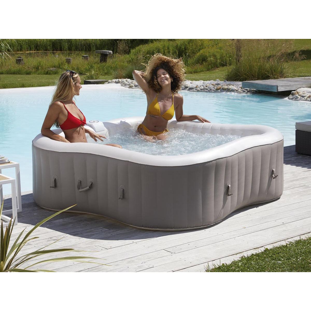 INFINITE SPA Spa gonflable Élite Plus trèfle Bulles 4 places - Infinite Spa