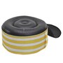 Voir la diapositive 3 : Paris Prix Pouf Gonflable Rayé  Bain de Soleil  56cm Jaune