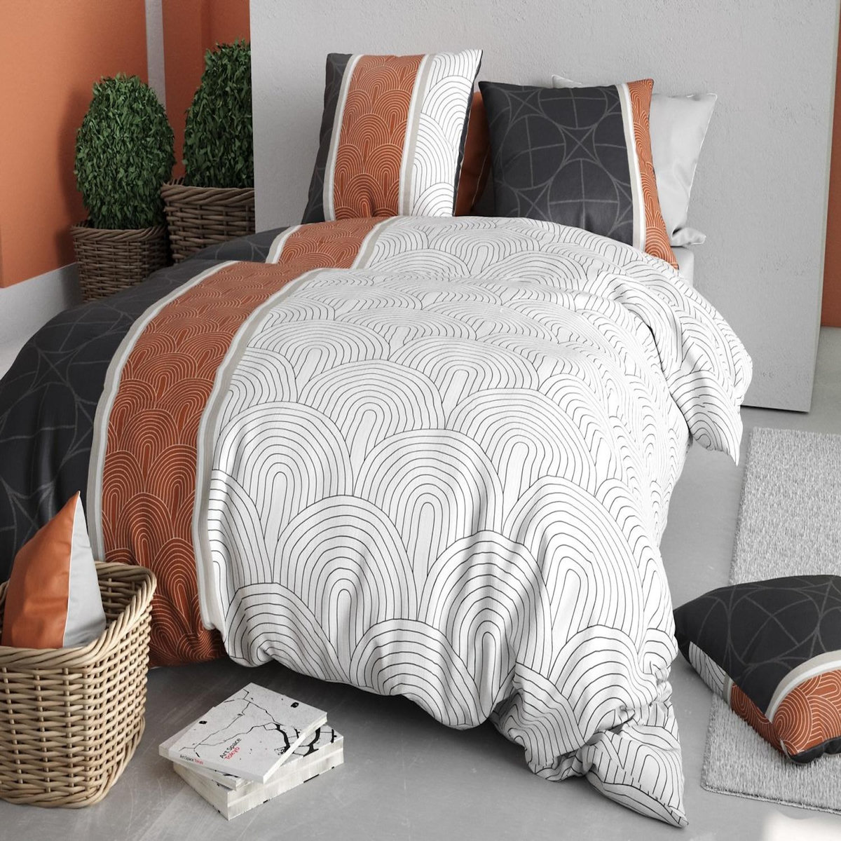 ATELIER DU COTON Parure Housse De Couette 100% Coton 57fils Equinoxe