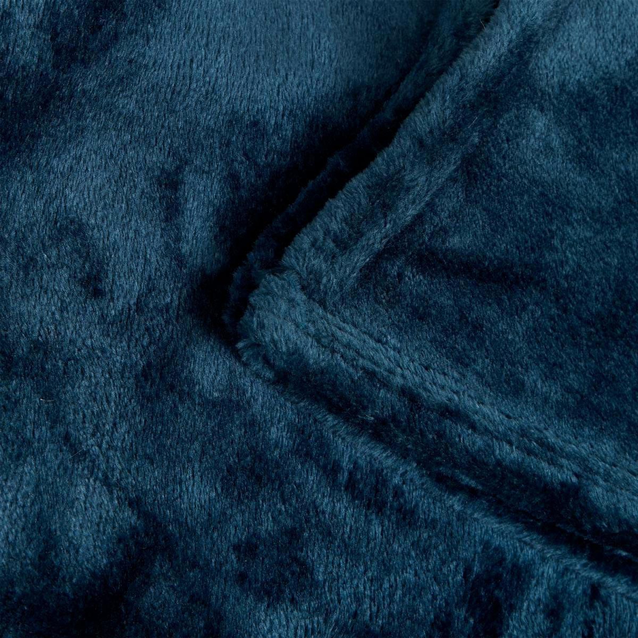 Voir la diapositive 3 : ATMOSPHERA Plaid en flanelle uni  ollis  240x260cm bleu