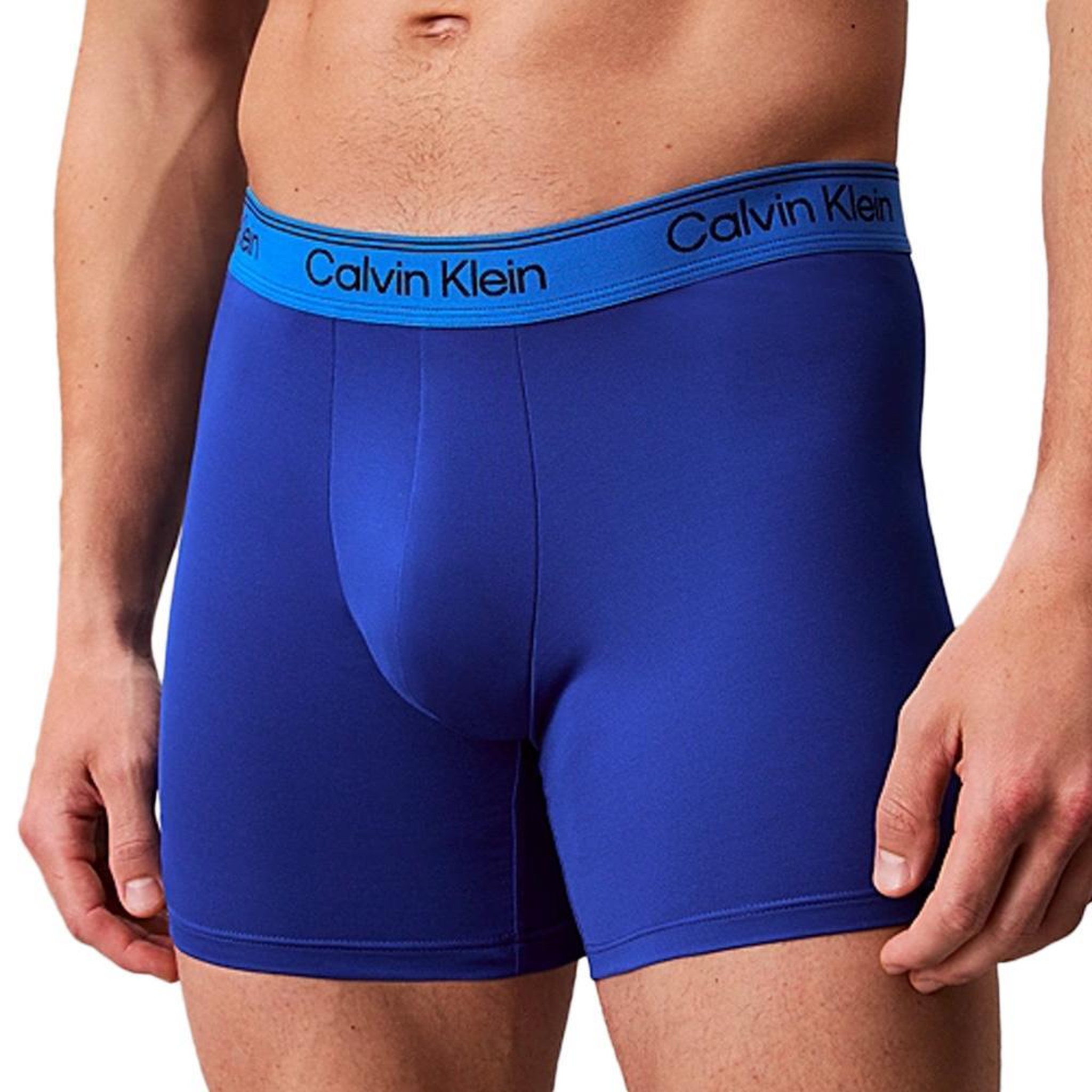Voir la diapositive 2 : CALVIN KLEIN JEANS X3 Boxers Bleu/Marine Homme Calvin Klein Jeans Boxer Brief