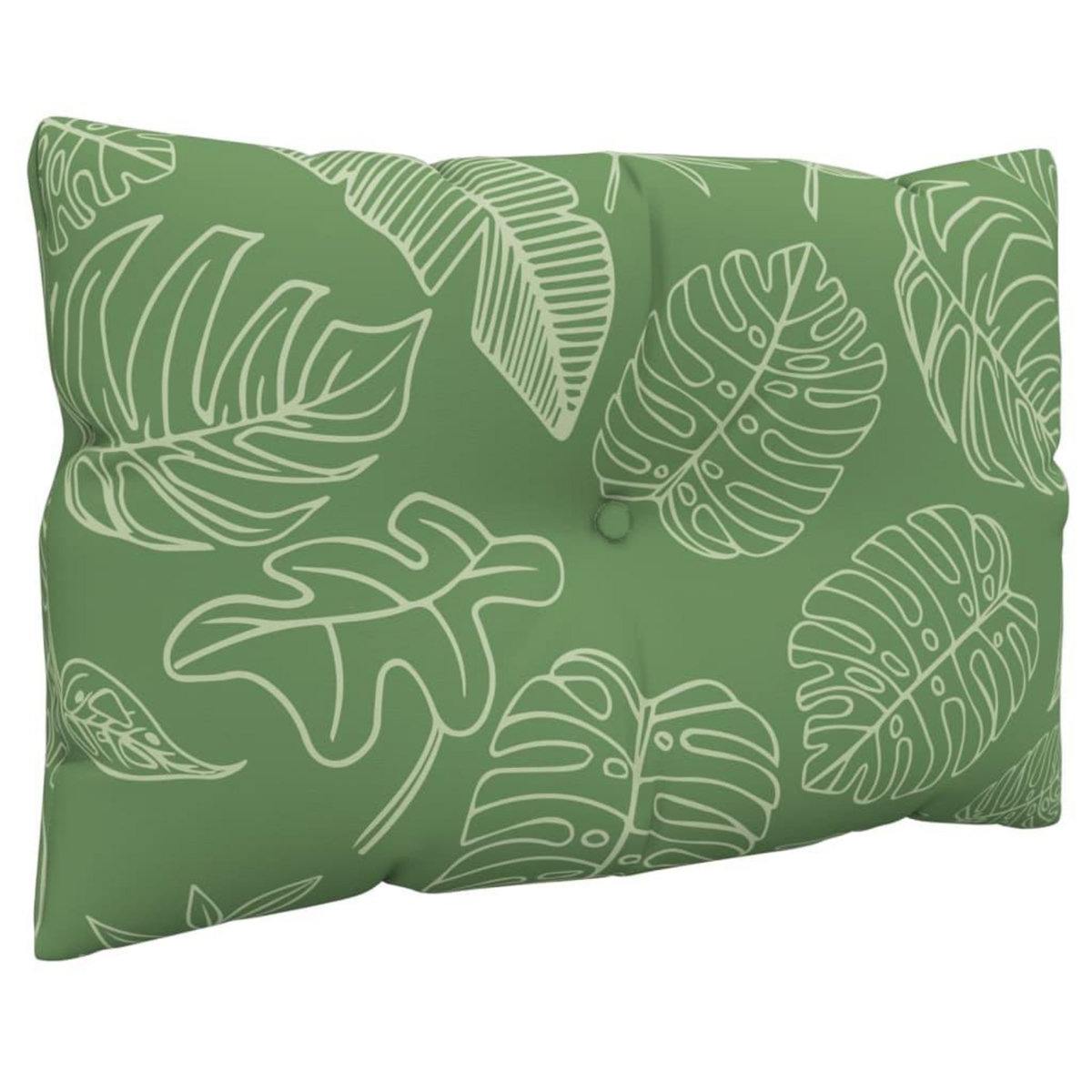 VIDAXL Coussins de palette lot de 2 motif de feuilles tissu Oxford