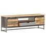 Voir la diapositive 3 : VIDAXL Meuble TV 120 x 30 x 40 cm Bois massif de manguier