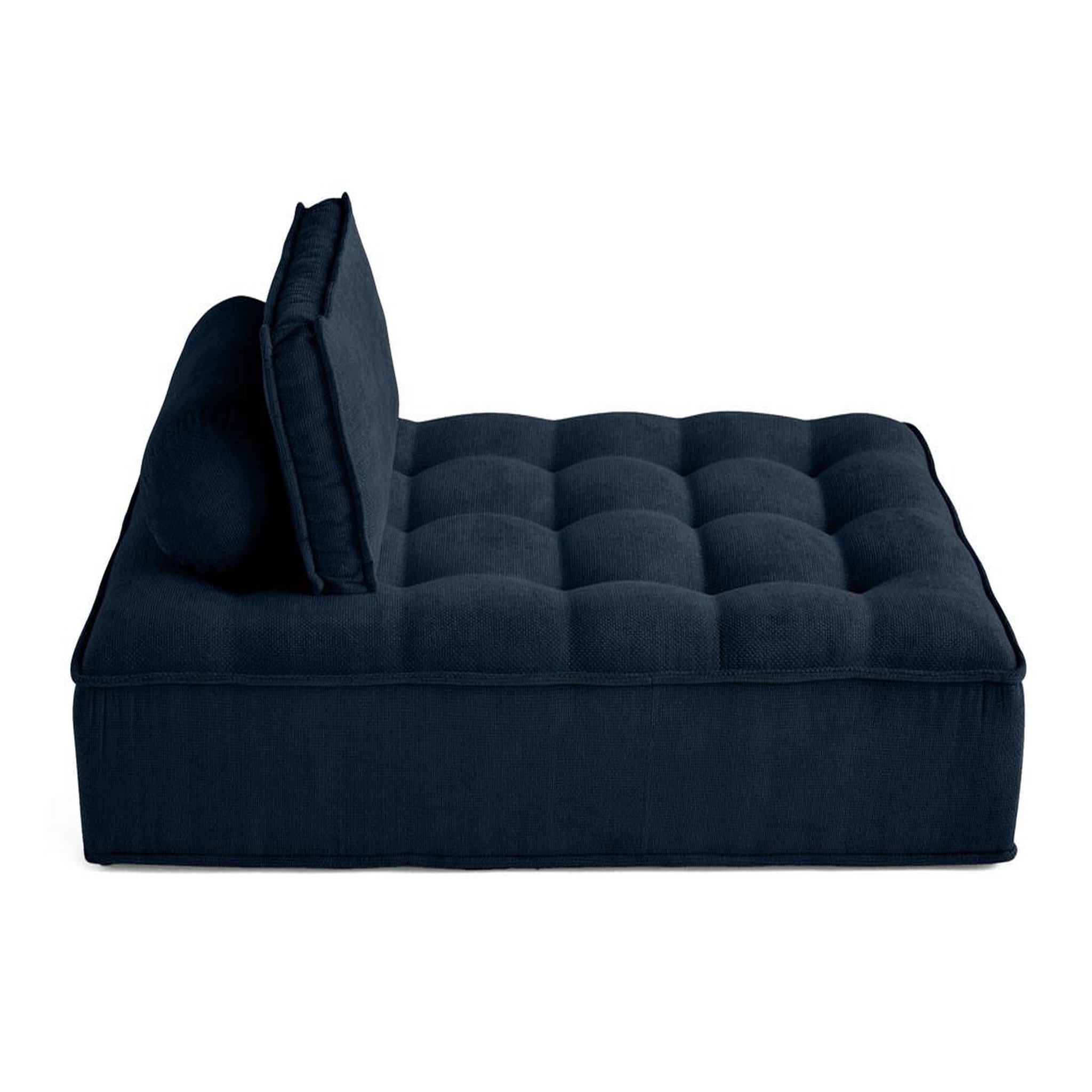 Voir la diapositive 4 : BEST MOBILIER Marisol - module d'assise méridienne - velours texturé