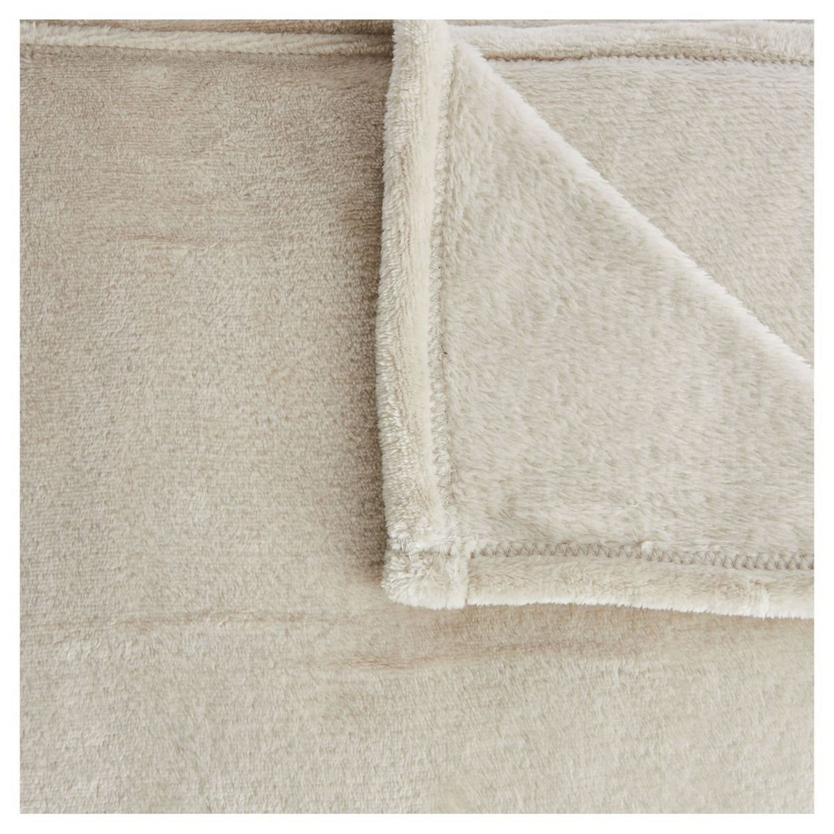 ACTUEL Couverture unie en flanelle de polyester 220gsm