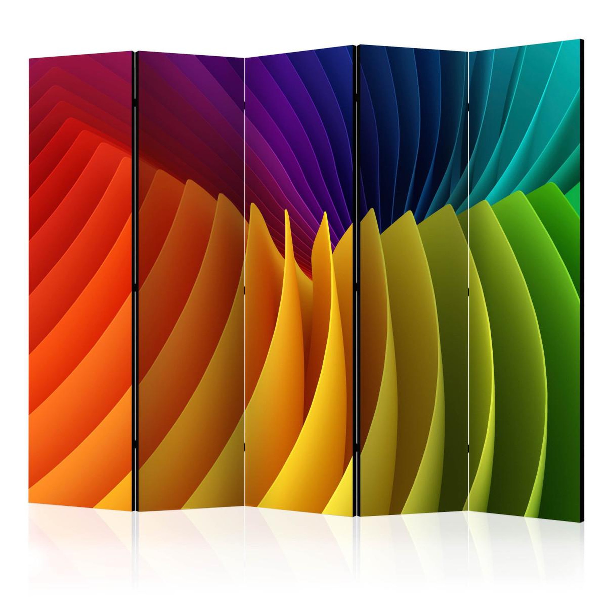 Paris Prix Paravent 5 volets  rainbow wave  172x225cm