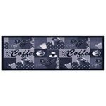 VIDAXL Tapis de cuisine lavable Bleu cafe 60x180 cm