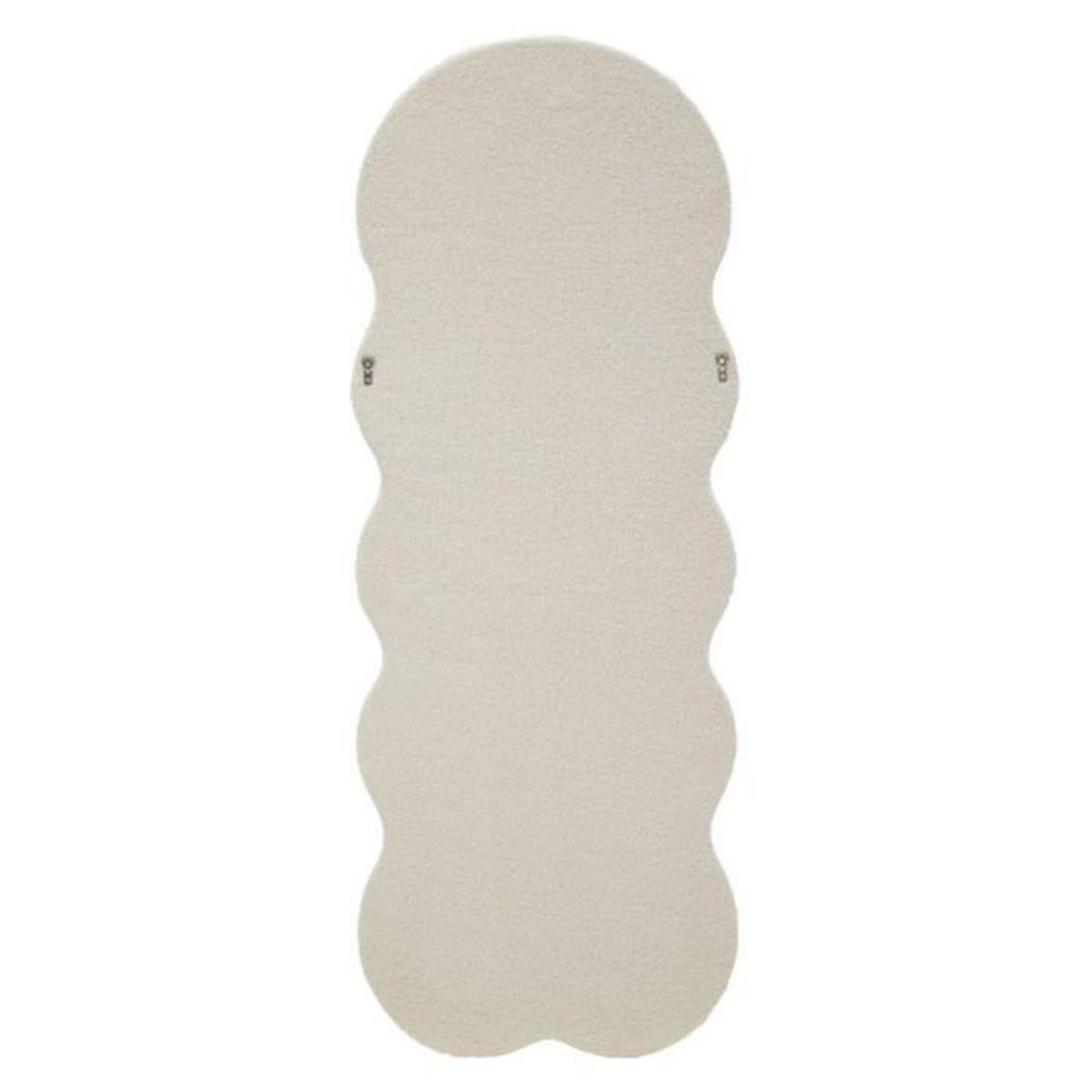 Paris Prix Miroir Mural en Tissu Bouclé  Teddy  160cm Crème