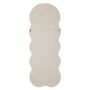 Voir la diapositive 6 : Paris Prix Miroir Mural en Tissu Bouclé  Teddy  160cm Crème