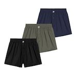 PIERRE CARDIN Lot de 3 boxers homme  en coton. Coloris disponibles : Vert