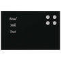 Voir la diapositive 3 : VIDAXL Tableau noir magnétique mural Noir 30x20 cm Verre trempé