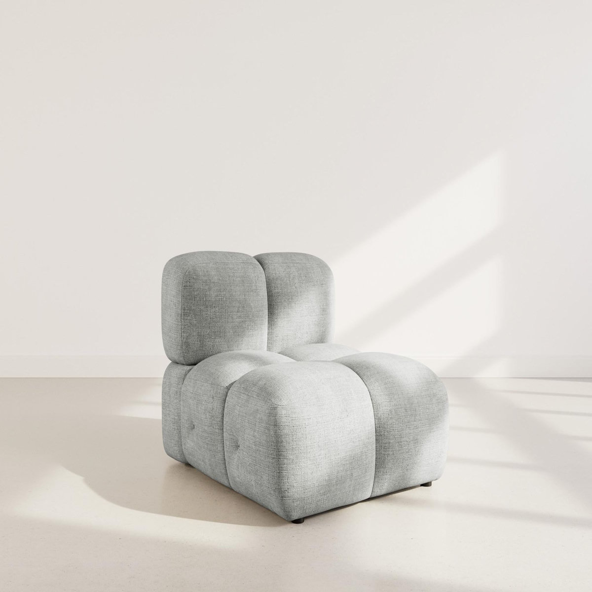 LISA DESIGN Grace - module d'assise en velours texturé