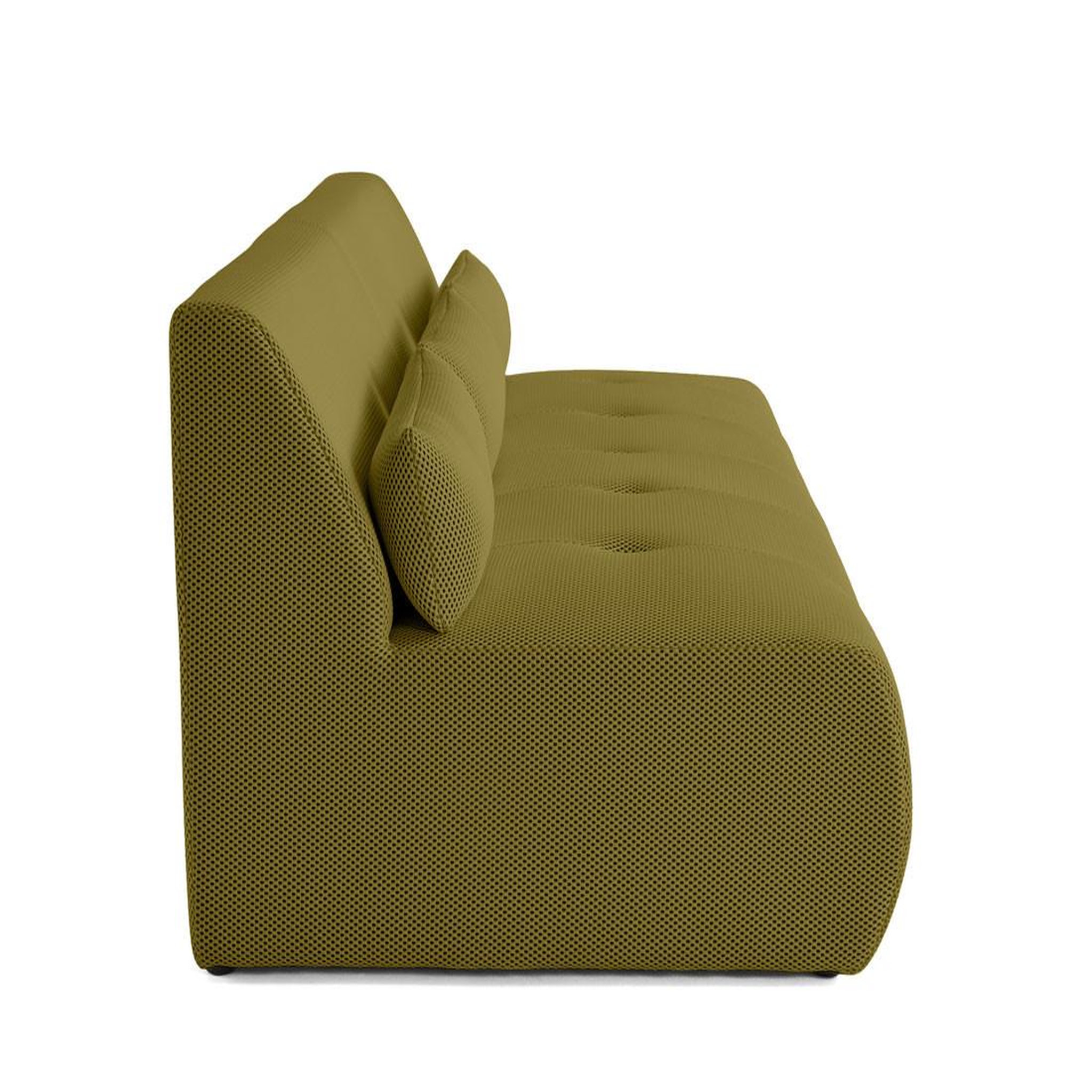 Voir la diapositive 3 : LISA DESIGN Onyx - canapé droit 3 places - en tissu mailles 3d