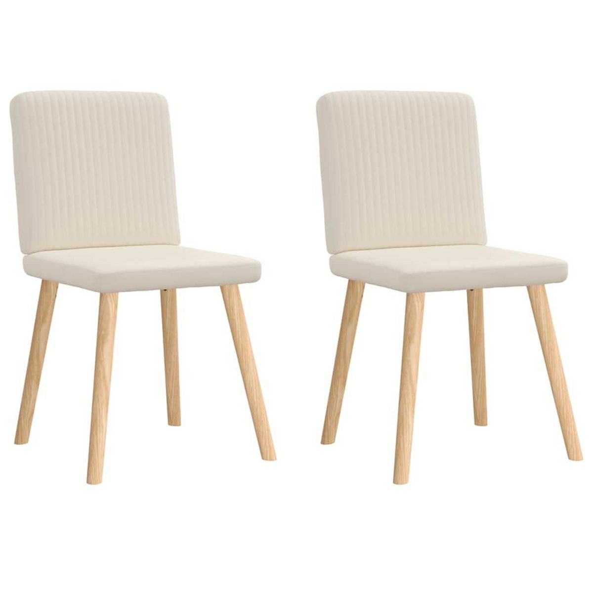 VIDAXL Chaises a manger lot de 2 Lin