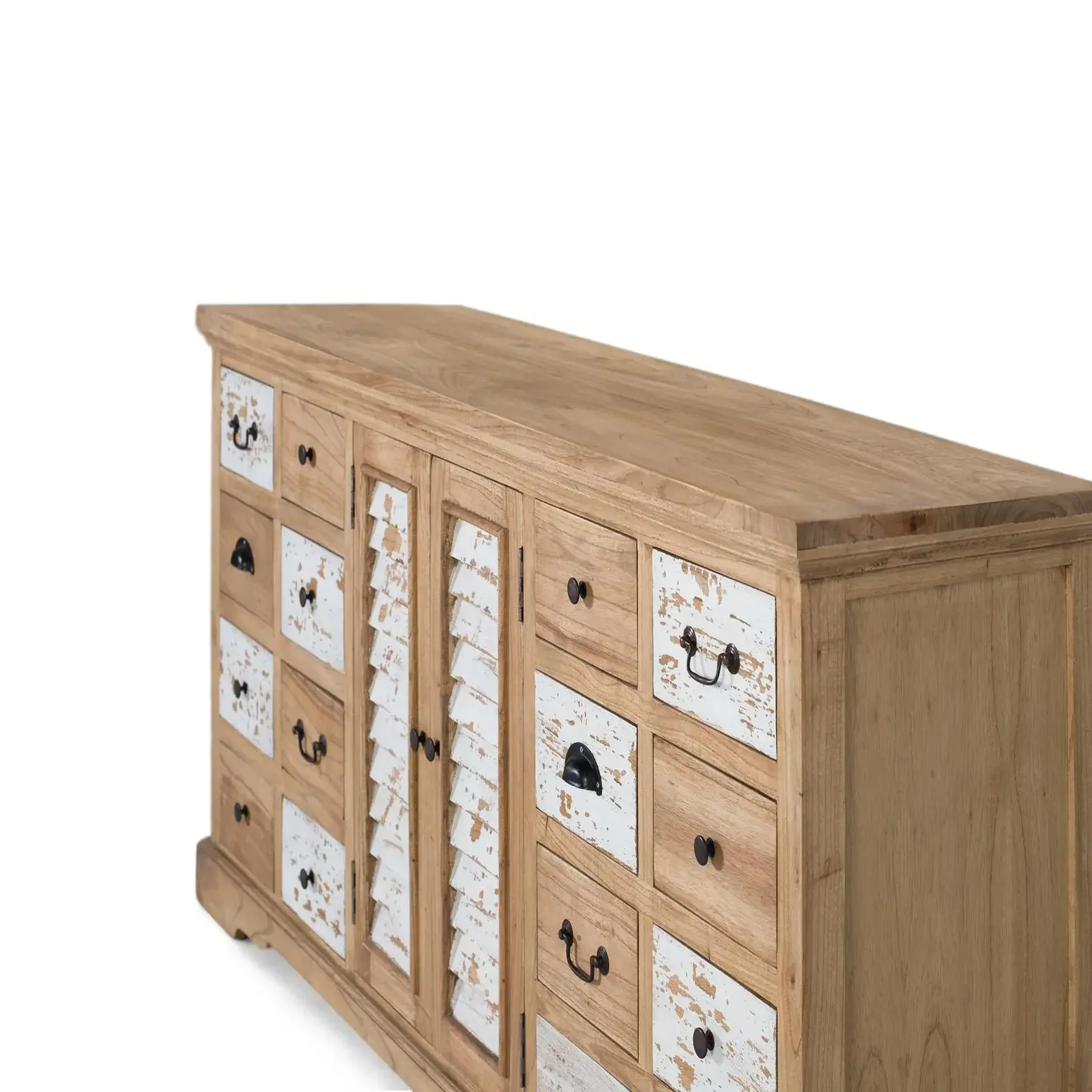 Voir la diapositive 2 : GINER Y COLOMER SL Buffet en bois de mindi 160 cm style rustique moderne