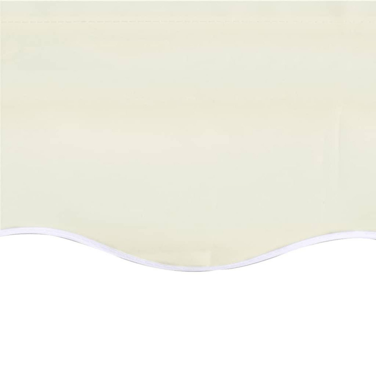VIDAXL Tissu de remplacement pour auvent Creme 5x3,5 m