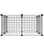 Voir la diapositive 3 : VIDAXL Cage animaux de compagnie a 8 panneaux Noir 35x35 cm Acier