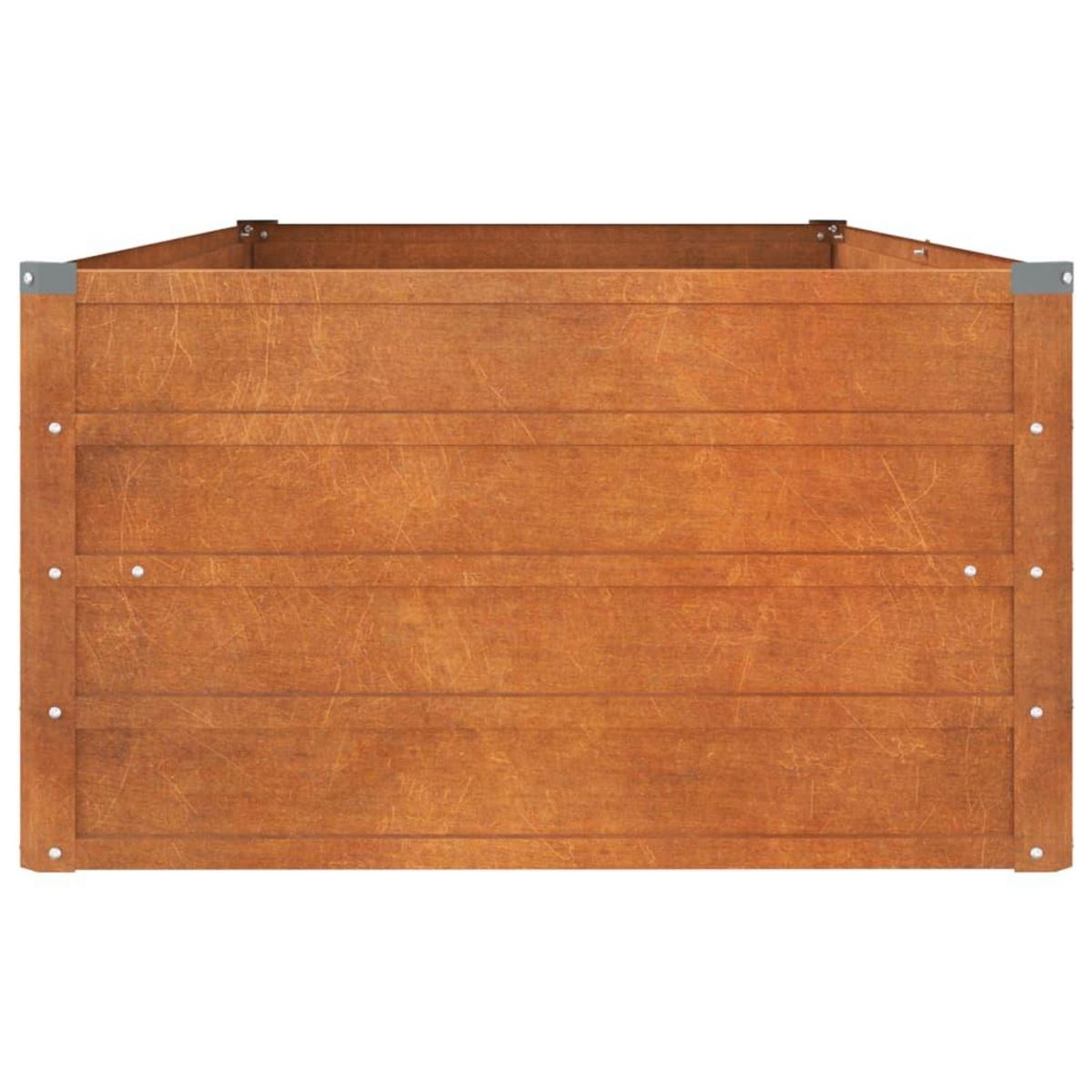 VIDAXL Lit sureleve de jardin rouille 160x80x45 cm acier corten
