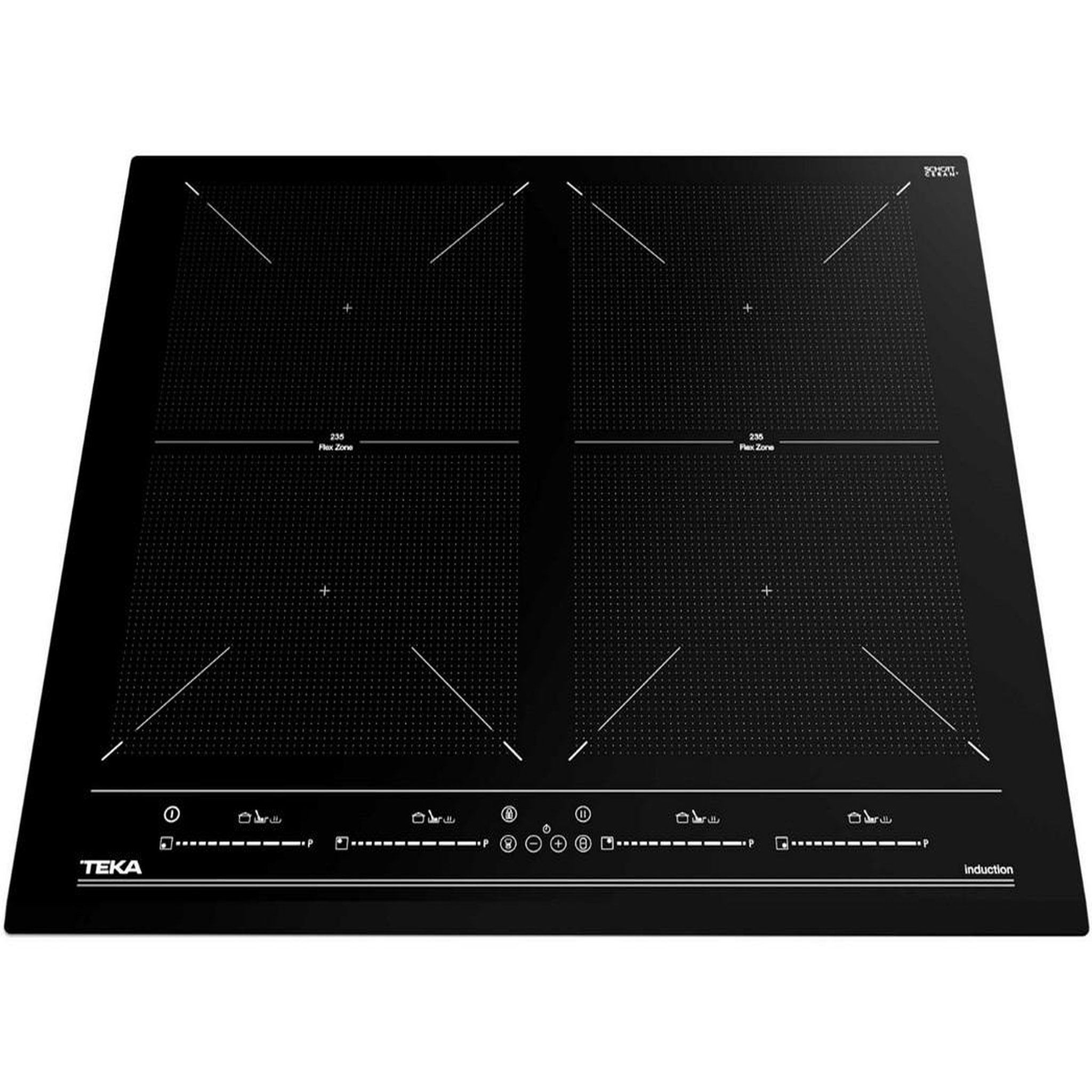 Voir la diapositive 2 : TEKA Table de cuisson à induction 60cm 4 feux 8800w noir - izf64600
