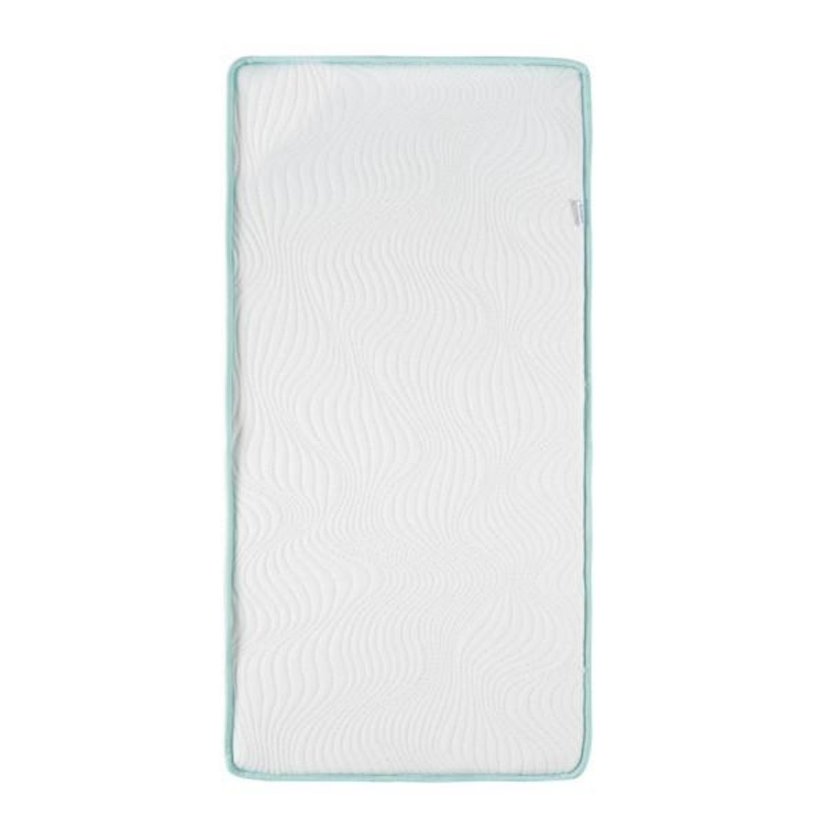 TINEO Matelas bébé 60x120x10cm Aloe vera - Peau Sensible - Propriétés Anti Bactériennes/Allergenes - Apaisant - Fabriqué En Fran