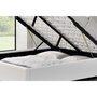 Voir la diapositive 4 : CONCEPT USINE Structure de lit avec coffre 140 x 190 cm blanc KENNINGTON