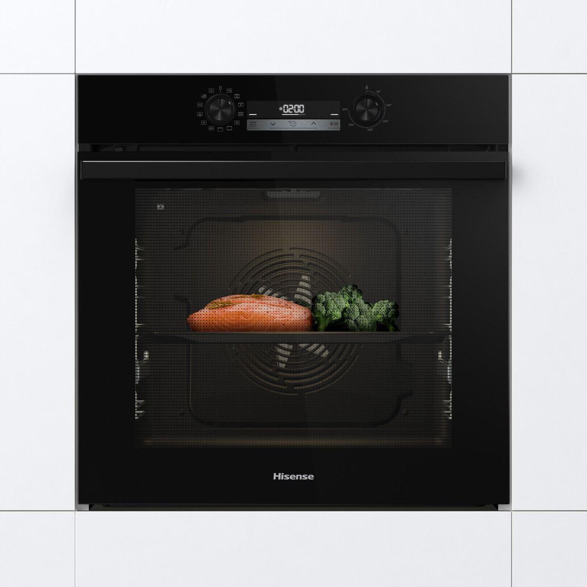Voir la diapositive 3 : Hisense Four encastrable bi64213sepbg - pyrolyse, ajout vapeur, cavité voûte evenbake, 77l