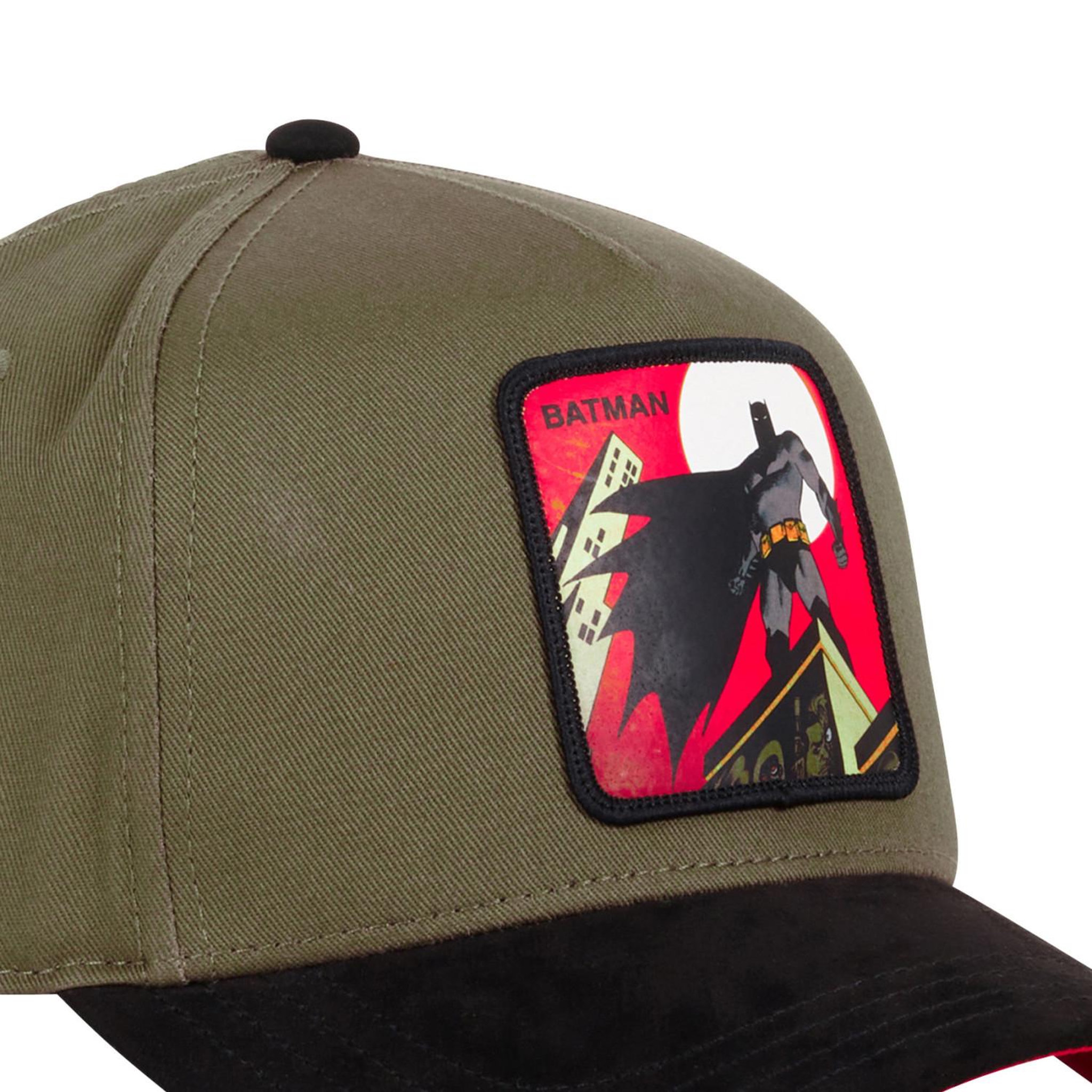 Voir la diapositive 3 : CAPSLAB Casquette homme trucker bi-matière en coton et suedine dc comics