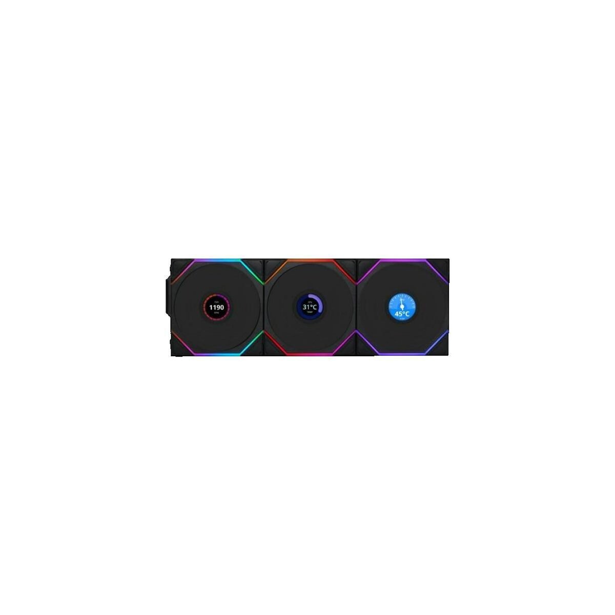 Lian-li Ventilateur Lian Li UNI FAN TL Wireless LCD Noir RGB ARGB