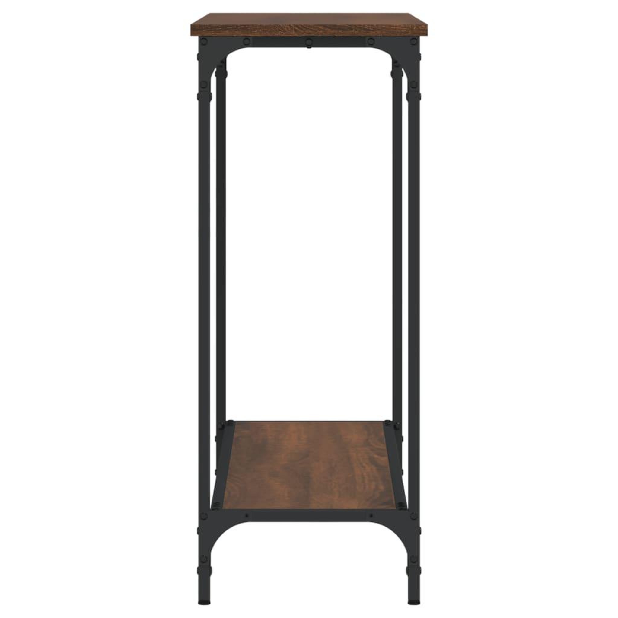 Voir la diapositive 5 : VIDAXL Table console chene marron 101x30,5x75 cm bois d'ingenierie