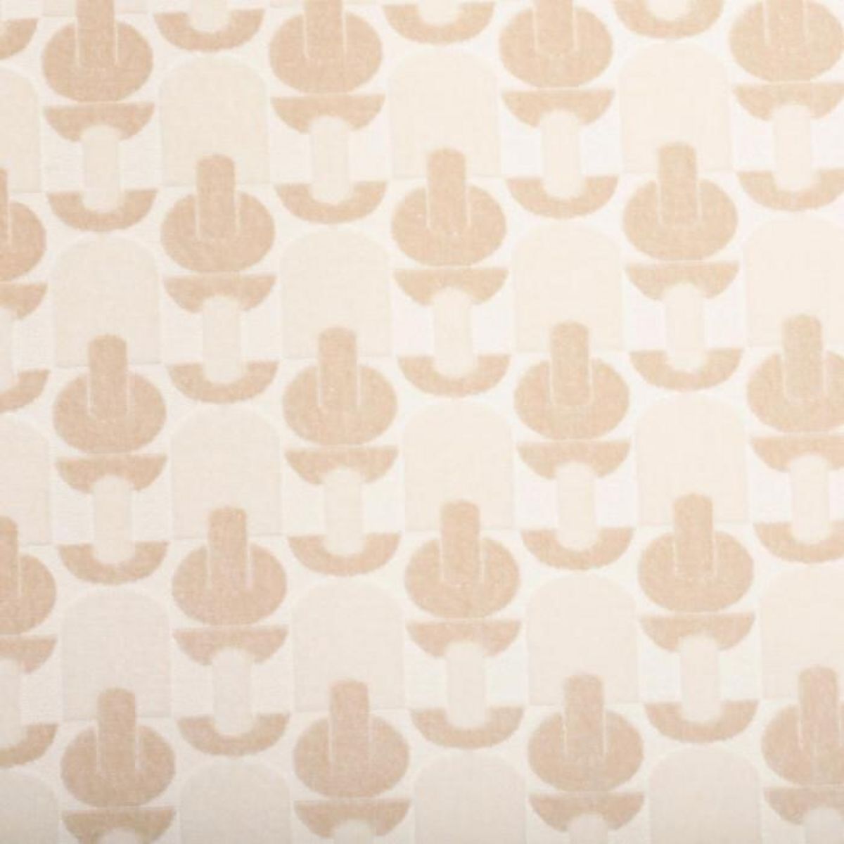 ATMOSPHERA Rideau Jacquard en Velours  Luna  140x260cm Beige Lin