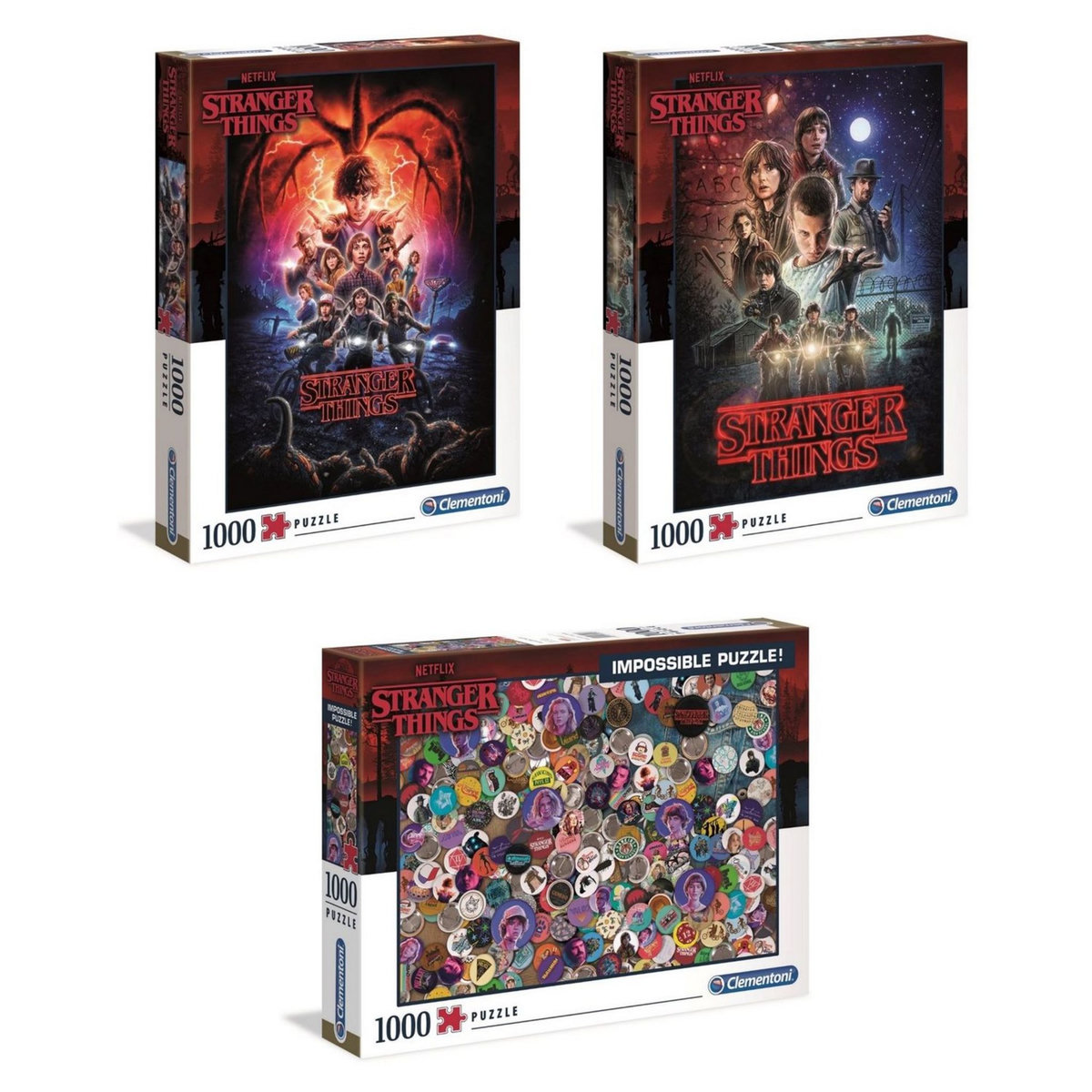 CLEMENTONI Puzzle Stranger Things - 1000 pièces